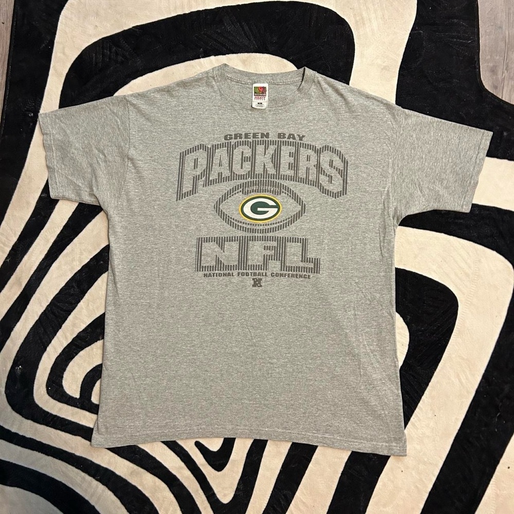 Grey Green Bay Packers NFL cotton tee